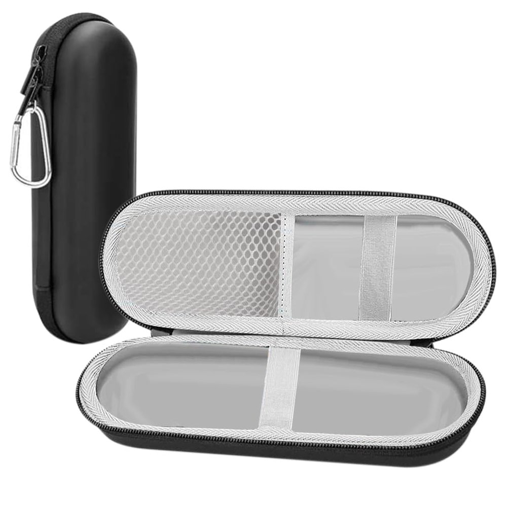 HANNEA Electric Toothbrush Hard Travel Case Compatible with Oral-B Pro Pro 500 300 1500 iO Series 7 8 9 Electric Toothbrush, Portable EVA Protective Storage Bag Holder with Mesh Pocket