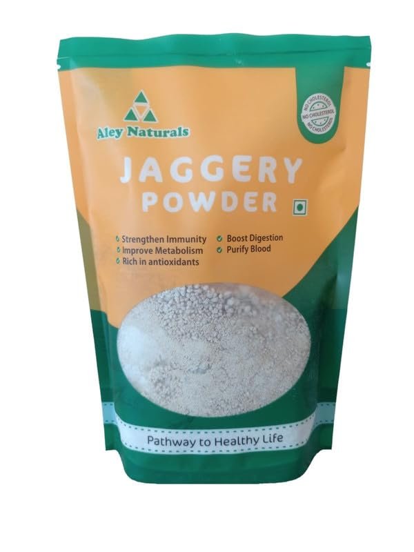 Aley Naturals Organic Jaggery Powder - Pure and Natural Sweetener_500 gm