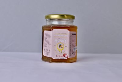 Country Lite Lychee Flavored Organic Honey, 300g, Harvested from Real Lychee Flowers, Naturally Sweetener for Tea, Coffee and Desserts