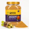 Amno Pure Natural Sugarcane Jaggery Non Filtered Powder | Bellam, Sarkkara, Gud, Gur, Cholestrol Free, 100% Natural - 500G Pet Jar view 1