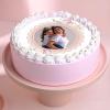 FlowerAura Mother's Day Surprise Delicious Fresh Mom Special Strawberry Flavor Mother's Day Photo Cake For Mother | Cake For Mom | Cake For Maa | Cake For Mother-In-Law (Same Day Delivery) (1Kg) view 1