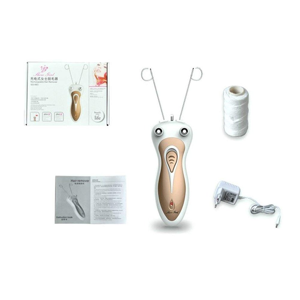 UBERSWEET Electric Body Facial Hair Remover Defeatherer Cotton Thread Depilator Shaver