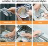 Entisia Scrubbing Pad Wire - Stainless Steel Scrubber Non-Scratch Wire Dishcloth, Multifunctional Dishwashing Sponge, Easy Reusable Cleaning Supplies for Kitchen, Sinks, Pots, Cooktops (Pack of 1) view 2