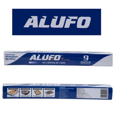 ALUFO Food Grade Premium Quality Aluminium Foil-9 Metre