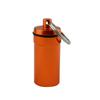 CALANDIS Airtight Pill Box Case Holder Container Alloy Capsule Bottle Keychain Orange view 2