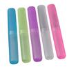 EZ LIVING Set of 4 Antibacterial Toothbrush Containers GermFree Storage Secure Closure and TravelFriendly Dental Protection(Random Color) view 1