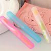 EZ LIVING Set of 4 Antibacterial Toothbrush Containers Toothbrush Holder,Travel case,Plastic case,Toothbrush Cover,Toothbrush Protection Germ Free Storage Secure Closure (Random Color) view 4