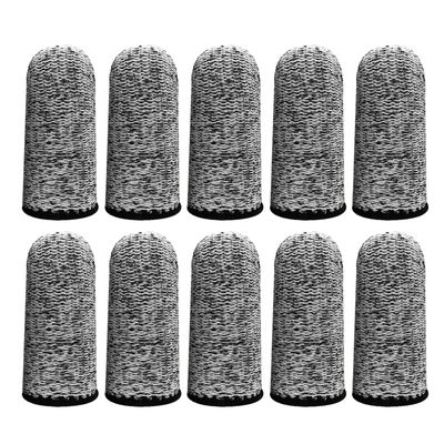 CHENGBEI Finger Cots Cut Resistant Protector Breathable Finger Sleeves Thumb Protector Fingertips Protective For Work 10PCS Cut Resistant Protector