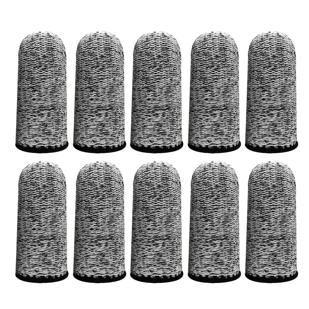 CHENGBEI Finger Cots Cut Resistant Protector Breathable Finger Sleeves Thumb Protector Fingertips Protective For Work 10PCS Cut Resistant Protector