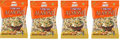 Glacier California Almond Gourmet Toffee | Soft and Tasty Real California Almond Flavour Toffees | California Almond Toffee | Healthy & Tasty Toffees | Poly Pack of 4/140 pcs / 840 gms
