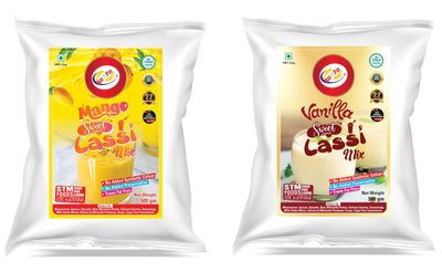 Am 2 Pm - Flavoured Lassi Mix Powder, Premium Silky Smoothy Lassi Premix Powder, Instant Premix Drink - Refreshing Drink For Summer (500g, Pack of 2) (Mango Mix + Vanila Sweet Mix)