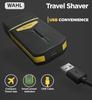 Wahl Travel Shaver USB, 0.4 mm cutting length, 45 minutes run time, Perfect travel companion with USB charging facility, Extra Cutting blade and foil to move along the contours, Black & Gold - 3025441IN view 4
