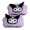 LOOM TREE 2Pcs Face Wash Wristbands Sports Flexible Elastic Face Wash Hand Wrist Strap white black view 2