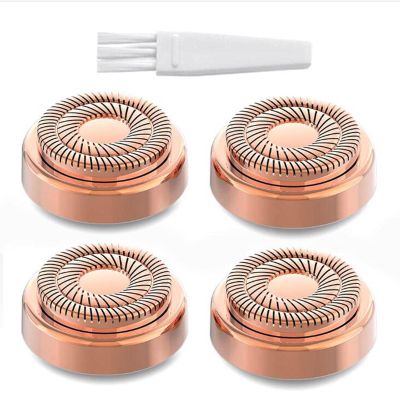 LOOM TREE 4x 18K Goldplated Replacement Heads for Facial Hair Remover Generation 2