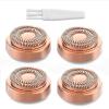 LOOM TREE 4x 18K Goldplated Replacement Heads for Facial Hair Remover Generation 2 view 1