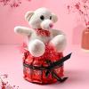 FlowerAura Premium Combo of Fresh Chocolate & Teddy Gift For Birthday | Anniversary | Love | Girlfriend's Day | Mothers Day Gift For Mom (Same Day Delivery) view 1