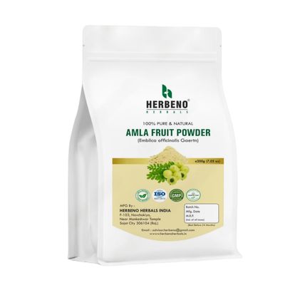 HERBENO Amla(Gooseberry) Powder For Hair Care And Growth - 200 Gram