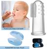 APAV Silicone Baby Finger Toothbrush, BPA/BPS Free, Great for Massaging & Cleaning Gums and Tounge designed for Kids & New born Baby, (Blue) view 2