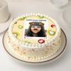FlowerAura Delicious Silky Smooth Fresh Customized Snapchat Filter Butterscotch Photo Cake For Birthday Gift, Anniversary Gift, Valentine's Day Gift, Mother's Day Gift (Same Day Delivery) (0.5Kg) view 1