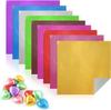 Candy Wrappers Chocolate Wrappers,900 Pieces Chocolate Wrappers Sugar Wraps Square Candy Wrapping Papers Aluminum Foil Paper for Caramel Candies Packaging Decoration (3.1 Inches) view 1