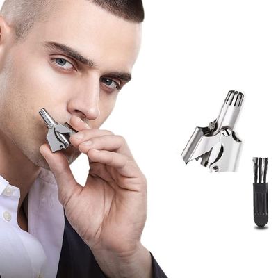 Gopinath Autolink 1pcs Stainless Steel Manual Nose & Ear Hair Clipper Trimmer Cleaning Brush Portable Nose Hair Cutter Painless for Travel User Friendly
