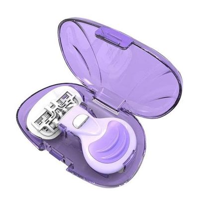 JHEPCOIN Mini Ultra Smooth Hair Removal Razor 4 Stainless Steel Blades with Aloe Vera & Vitamin E Lubrication [1 PCs, Multicolor]