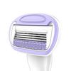 JHEPCOIN Mini Ultra Smooth Hair Removal Razor 4 Stainless Steel Blades with Aloe Vera & Vitamin E Lubrication [1 PCs, Multicolor] view 2