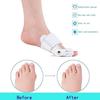TECNOVIQ Bunion Corrector for Women Men, Orthopedic Toe Straightener Splint with Fracture Support and Pain Relief, Adjustable Design for Right/Left Foot Alignment, White, 1 view 2