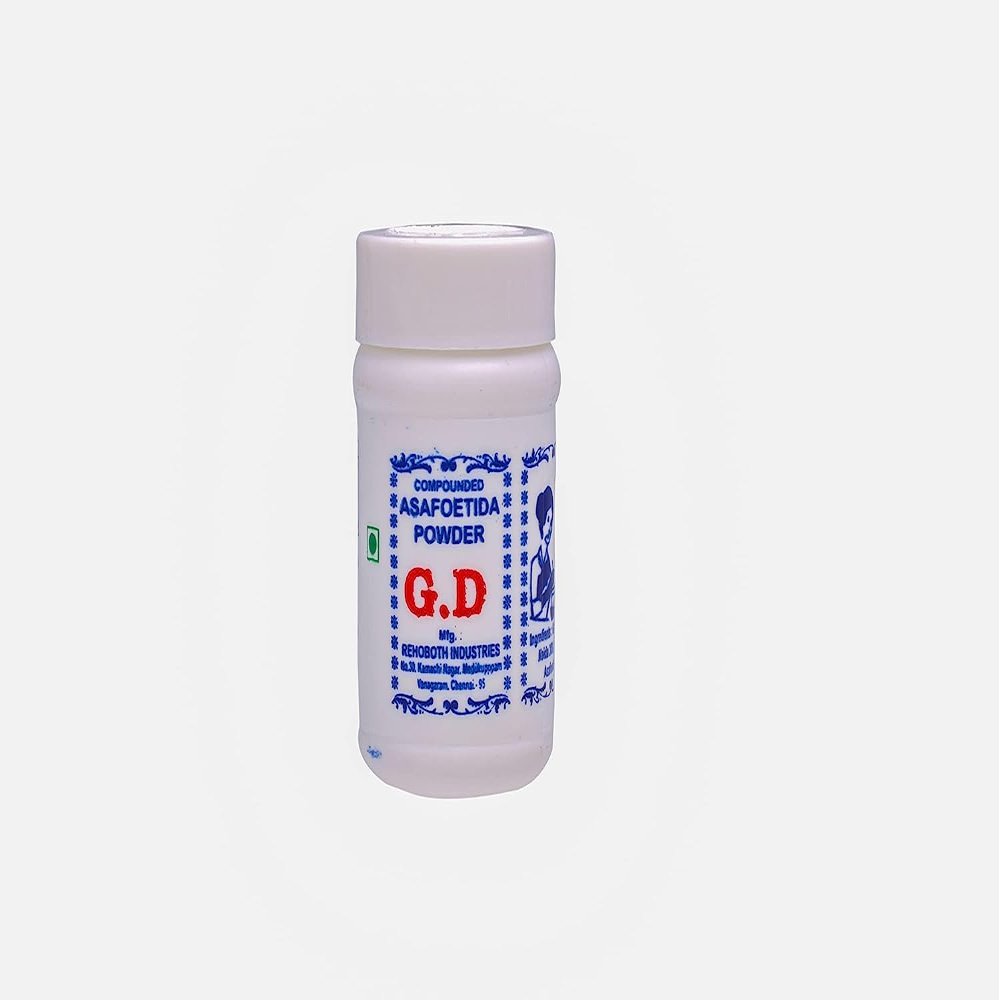 G.D Compounded Asafoetida | Hing Powder | Perungayam Powder | 50 Gms PP White - Pack of (3)