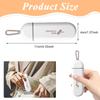 HANNEA Travel Pill Organizer, 3 Compartments Portable Pill Box with Carrying Rope, Daily Pill Box to Hold Vitamins, Small Pill Container for Pocket Purse Medicine Organizer, White view 2