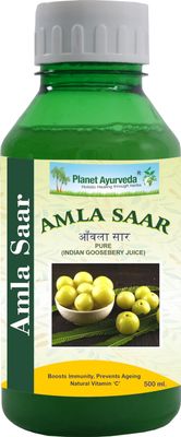 Planet Ayurveda Amla Juice, Cold Pressed, Natural Immune Booster and Digestive Aid, No Added Sugar, 500ML