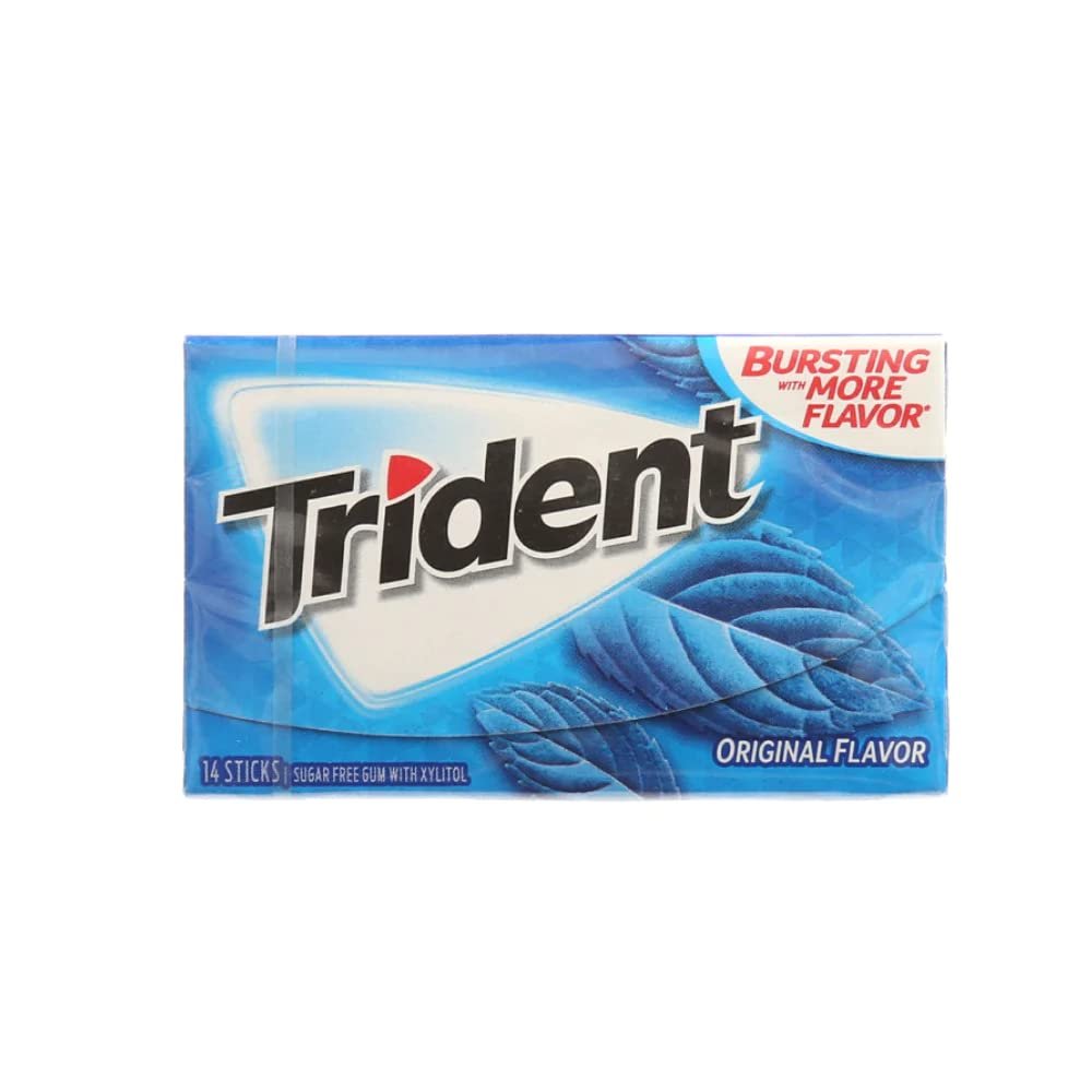 Astonished Retail Trident Sugar Free Chewing Gum Original Flavor 14 Sticks,26.6 G(Pack Of 1)