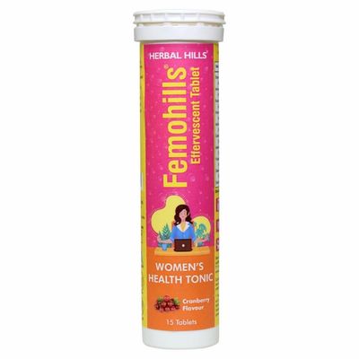 Femohills 15 Effervescent Tablets (15 Count Pack of 4)