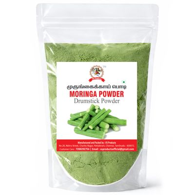 VS Products Pure Moringa Drumstick Powder | Dried Drumstick Pod Powder | Ideal for Rasam, Sambar & Curries | 100g