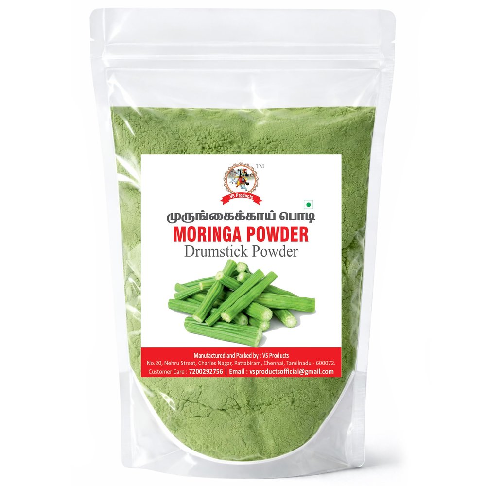 VS Products Pure Moringa Drumstick Powder | Dried Drumstick Pod Powder | Ideal for Rasam, Sambar & Curries | 100g