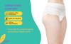 Caredone Disposable Period Panties for Women Leak Proof | 360 Protection | Overnight Comfort | Rash & Toxin Free | No Leakage | Seamless Fit | Period Panty for Heavy Flow (S-M, 10) view 2