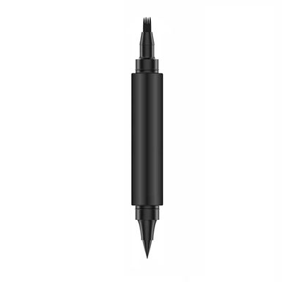 LOOM TREE 2Pcs Double Headed Beard Pencil Filler Beard Brush Set Man Beard Filling Pen Dark Brown