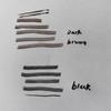 LOOM TREE 2Pcs Double Headed Beard Pencil Filler Beard Brush Set Man Beard Filling Pen Dark Brown view 2