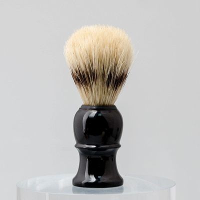 LOOM TREE Hair Shaving Brush Synthetic Bristles Hair Salon Shave Brush Black PP Handle