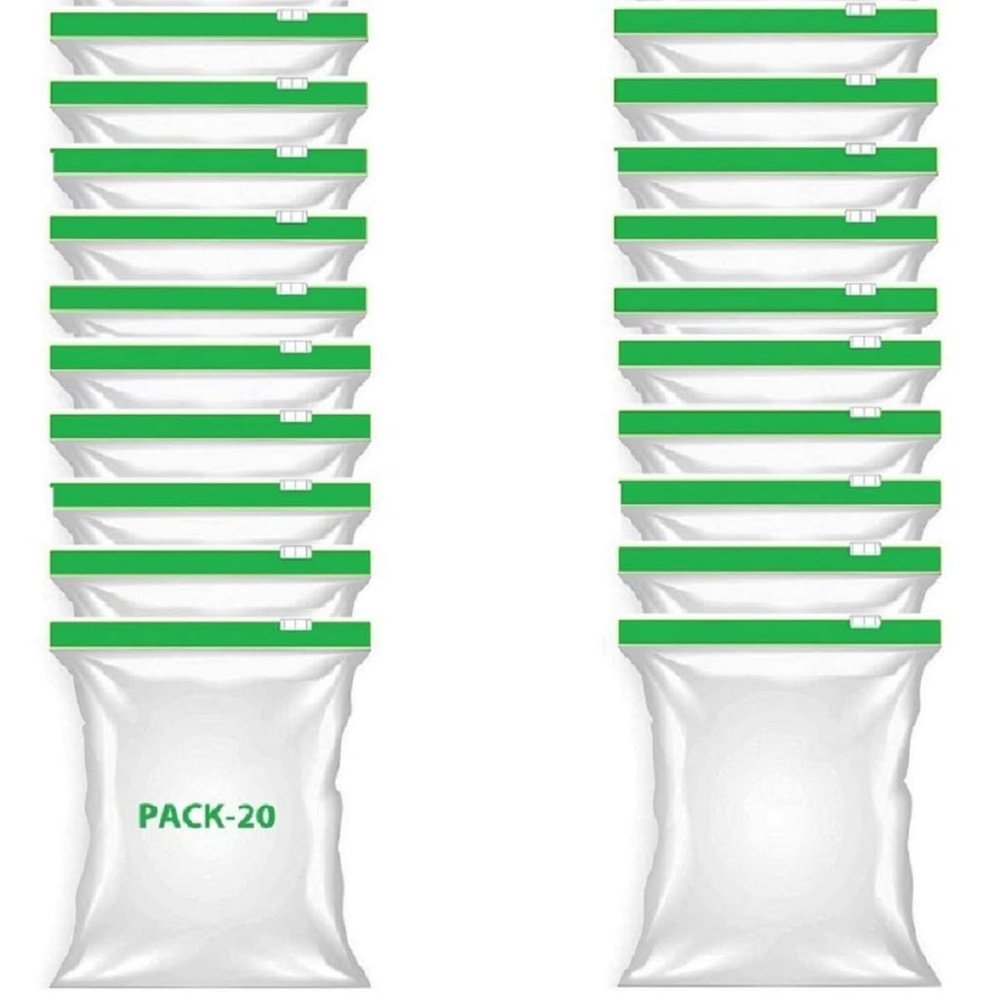 MOBDESK BPA-Free Zip Lock Bag for Fridge | Resealable Ziplock Pouch for Food & Travel | Leakproof Freezer Storage Bags | Zip Lock Covers & Zipper Pouch for Kitchen | Freezer Storage Bags-V-325