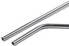 Chigssmile Reusable Stainless Steel Drinking Straw with Cleaning Brush Long Metal Straws for Drinking, Reusable Set of 5 (2 - Bend Pipe, 2- Long Straw, 1- Cleaning Brush) view 2