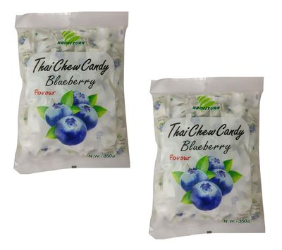 Haoliyuan Thai Chew Blueberry Flavored Candy Pack Of 2 (2 x 350g)