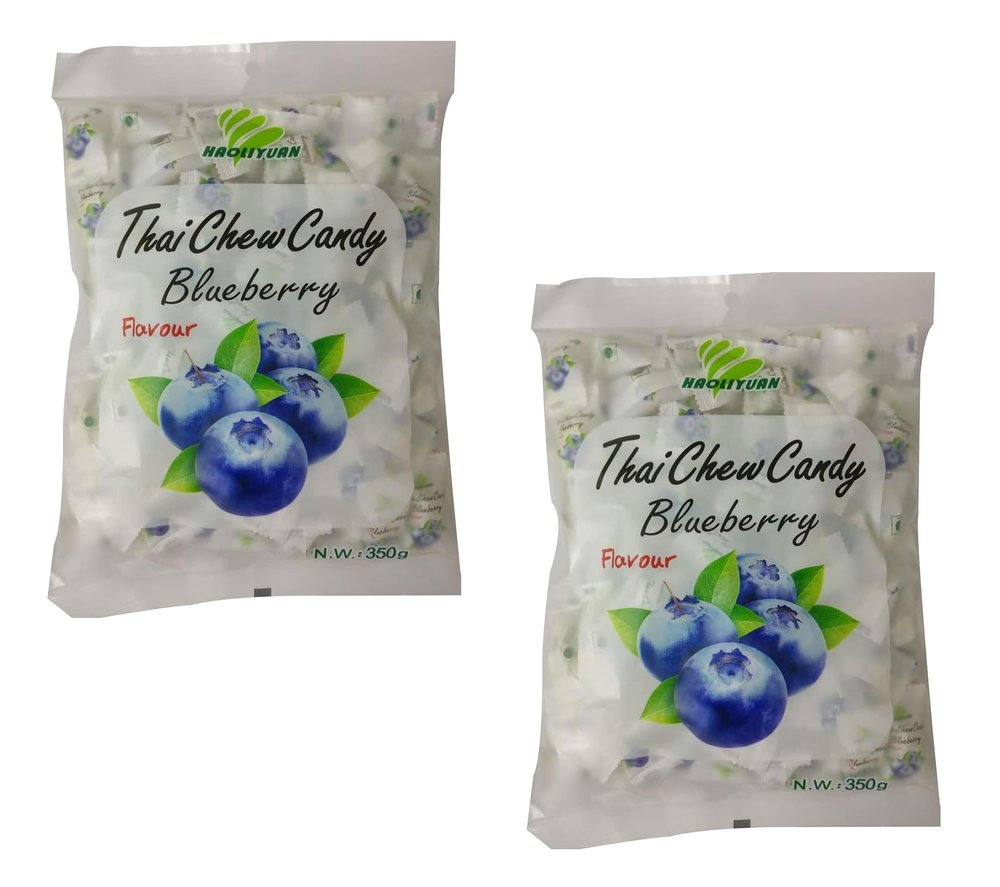 Haoliyuan Thai Chew Blueberry Flavored Candy Pack Of 2 (2 x 350g)