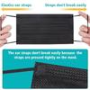 Rilekh Black Surgical Mask Pack of 50 Pieces Disposable Masks 3 Ply Layer & Nose Clip Ultrasonic Use and Throw Masks Pack of 50 Pcs Pin 3Ply Unisex, Nonwoven Fabric view 3