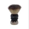 Pearl shaving Brush for men synthetic bristles & colored Resin Handle SBB-96 White & Gray view 1
