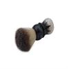Pearl shaving Brush for men synthetic bristles & colored Resin Handle SBB-96 White & Gray view 3