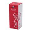 Pearl shaving Brush for men synthetic bristles & colored Resin Handle SBB-96 White & Gray view 4