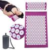 Accupressure Blood Circulation Acupressure Mat Acupuncture Massager Mat Pillow Joint Pain Muscle Relief Relaxation With Pillow (Multicolour) view 1