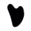 Livronic Gua Sha Face Tool | Natural Jade Stone Guasha Board SPA Acupuncture Therapy | Trigger Point Treatment | Scraping Handheld Massager Tool (Pack of 1) (BLACK STONE GUA SHA) view 1