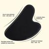 Livronic Gua Sha Face Tool | Natural Jade Stone Guasha Board SPA Acupuncture Therapy | Trigger Point Treatment | Scraping Handheld Massager Tool (Pack of 1) (BLACK STONE GUA SHA) view 2